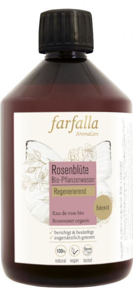 Farfalla Rosenblütenwasser BIO, 500ml