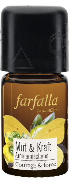 Farfalla, Lebensfreude, Angelika, Mut &amp; Kraft Aromamischung, 5ml