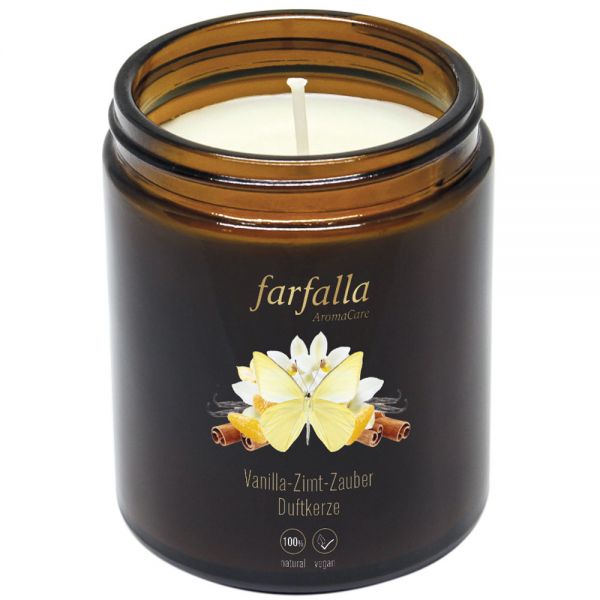 FARFALLA Aroma-Duftkerze Vanilla-Zimt-Zauber