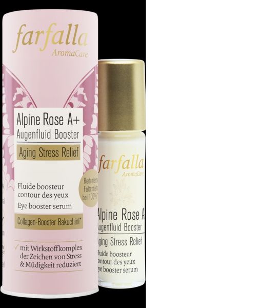 FARFALLA Alpine Rose A+ Augenfluid Booster, Aging Stress Relief, 10 ml