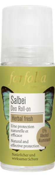 Farfalla, Salbei: Kräuterfrischer Deo Roll-on, 50ml