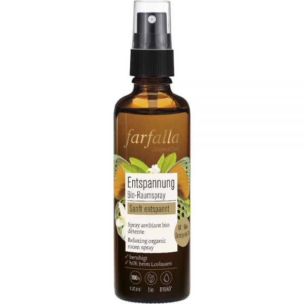 Farfalla Sanft entspannt Orangenblüte Bio-Raumspray, 75ml