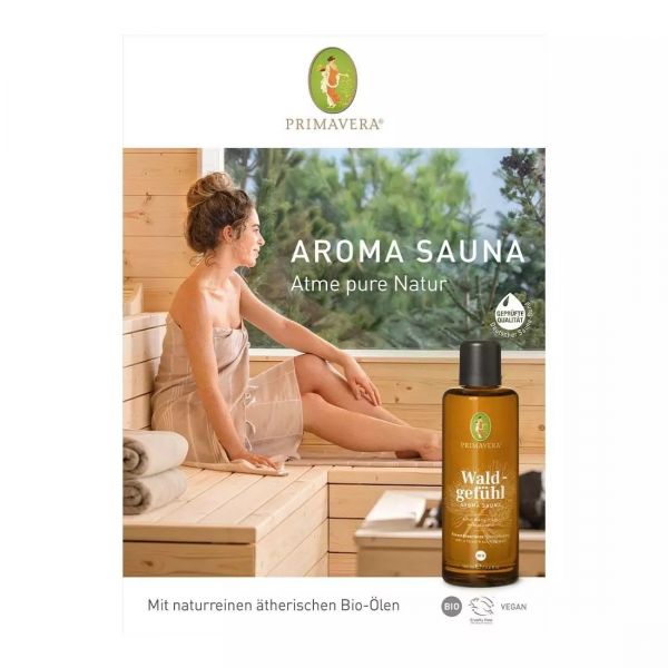 PRIMAVERA Einleger Aroma Sauna für Aufsteller/Display DIN A4